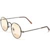 Gold Matte x Light Brown Fashion Boston Colored Slim [FashionBerry] 4. Sunglasses, Glasses, Style, Metal, Lenses, Unisex, Stylish, Fit, Lightweight,