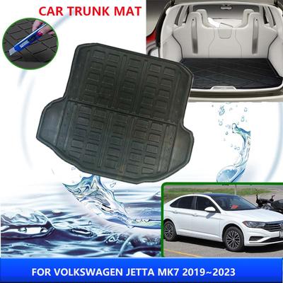 VW Volkswagen Jetta 7 MK7 Vento 2019 2020 2024 2024 2024 Yüksek Sıcaklığa Dayanıklı Saklama Matı Oto Aksesuarları İçin Bagaj Paspası
