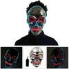 Neueste Halloween LED Masken Party Tanzen LED Blinkendes Neonlicht Leuchtende EL Draht Leuchtende Geister Schädel Maske