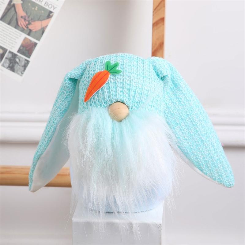 Easter Gnome Rabbit Doll Reusable Spring Ornaments for Festive Decor Faceless Doll Kids Gift