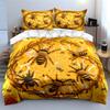 Bee-Themed Decorative Set Soft Comfortable Duvet Cover Bedding Set Included 1*Duvet Cover & 2*Pillowcases, Gift