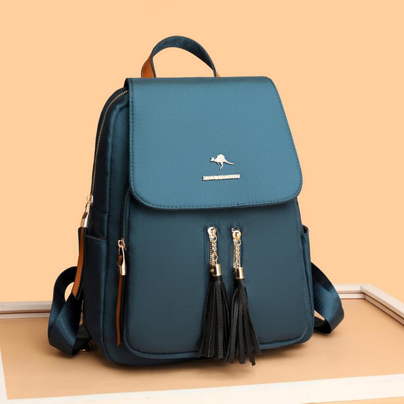 Travel Backpack Large Capacity Computer Bag Women's Commuter Solid Color Backpack