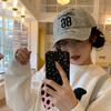 Heavy Industry Washed Combed Cotton Embroidered Letter Baseball Cap New Versatile Face Cap