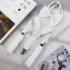 For Boys Solid Color Strap Tie Suspenders Set Hanging Pants Clip Bow Tie Suspenders Clips