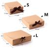 Kraft Paepr Box Baking Cookies Gift Boxes Shirt Packaging Box Christmas Birthday Wedding Chocolate Clothes Packing Storage Bag