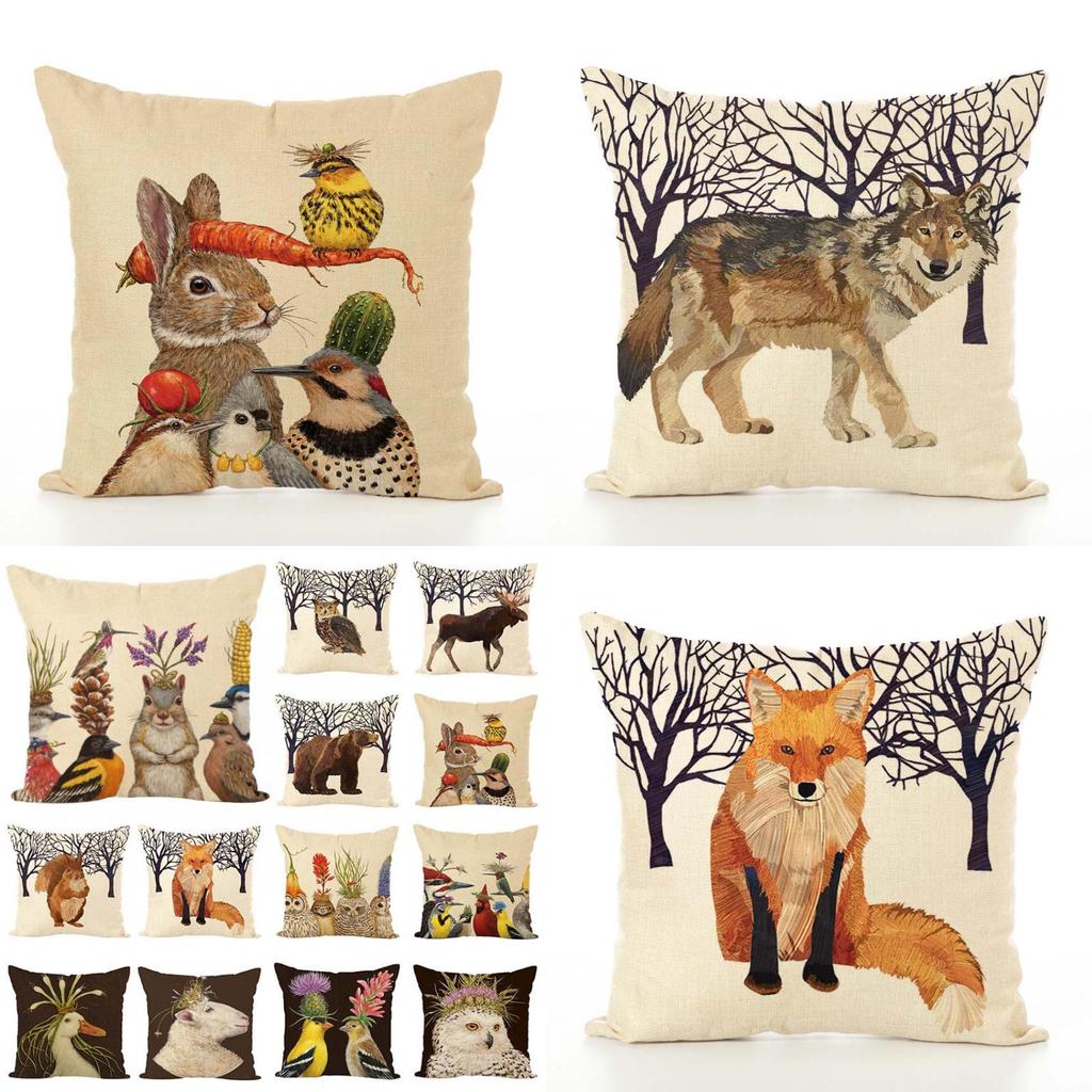 Luxurious 17.7" Animal Print Cushion Cover Adds Elegance To Any Sofa Or Car Interior