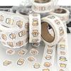 500Pcs/Roll Cute Round Seal Stickers Rolls Stickers Graffiti Luggage Stickers Toys