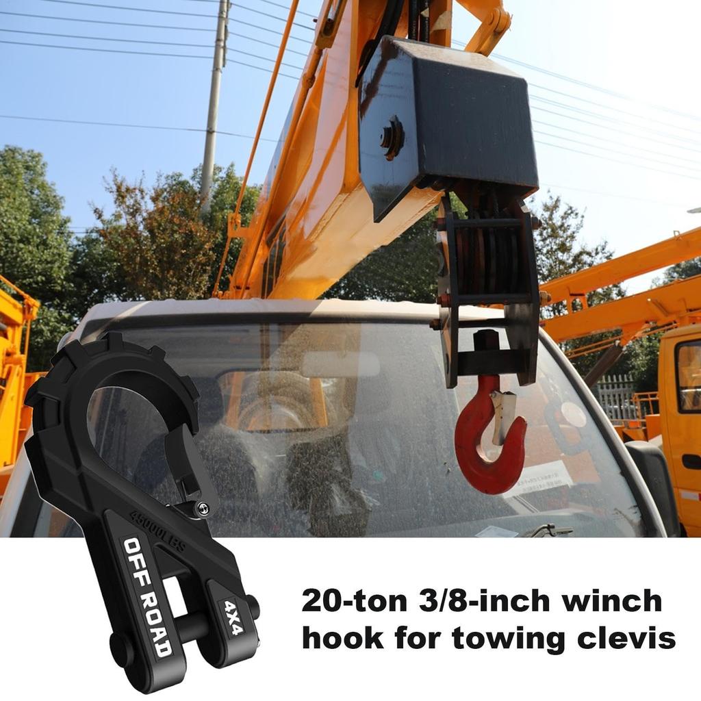 Safety Chain Hook, ATV Winch Hook, Steel Auto Tow Hook Tow Cluster Hook |