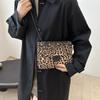 Small Square Handbag Tote Bag For Women Vintage Clutch Bag Leopard Pattern Crossbody Shoulder Bag Ladies Pu Leather Bag KTB