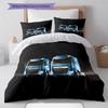 Truck Pattern Bedding Quilt Set Quilt Cover Pillowcase Home Decoration Gift (1 * Duvet Cover + 2 * Pillowcase, Without Core)
