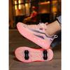 29-40 Boys Four-wheel Running Shoes Detachable Flat Shoes Rechargeable USB Luminous Sports Light Shoes Girls Roller Skates Boys Shoes
