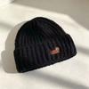 Soft Warm Beanie Hat Cat Embroidered Winter Thermal Cap New Knitted Woolen Hat  Women