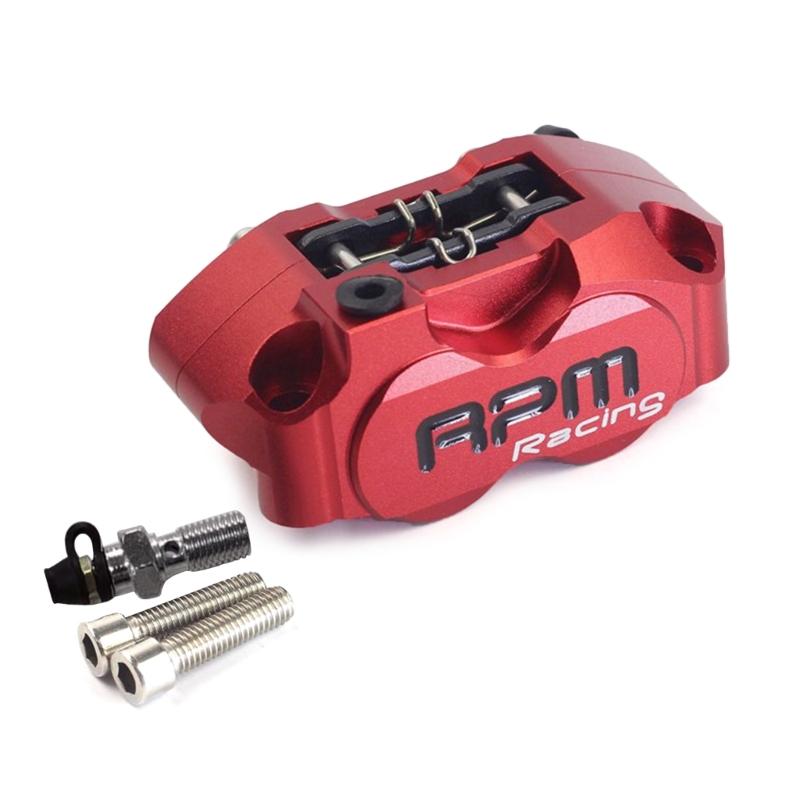 

2025 New Motorcycle Caliper Brake Disc 200mm 220mm Front Rear 4 Piston Radial Mounting 82mm RPM For Scooter червоний