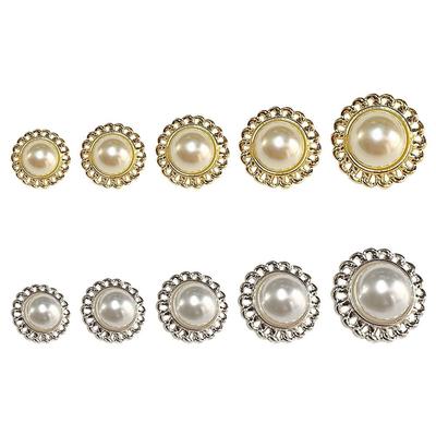 High Quality Needlework DIY Sewing Accessories Metal Pearl Buttons Decoration Button Shirt Buttons