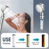 360 Degrees Rotation Turbo Fan Shower Head Filters Bathroom Accessories High Pressure Water Saving Spray Adjustable Showerhead