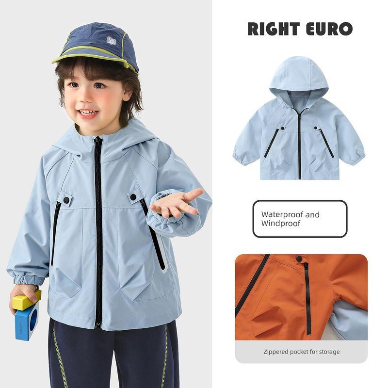 Right European Style Boys' Jacket Spring and Autumn 2026 New Model Top for Toddlers Children's Clothing Boys' Windproof Clothing
