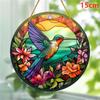 Acrylic Colorful Hummingbird Sun Catcher Rainbow Bird Wind Chimes Crafts Hanging Decor For All Seasons Home Garden Ornament