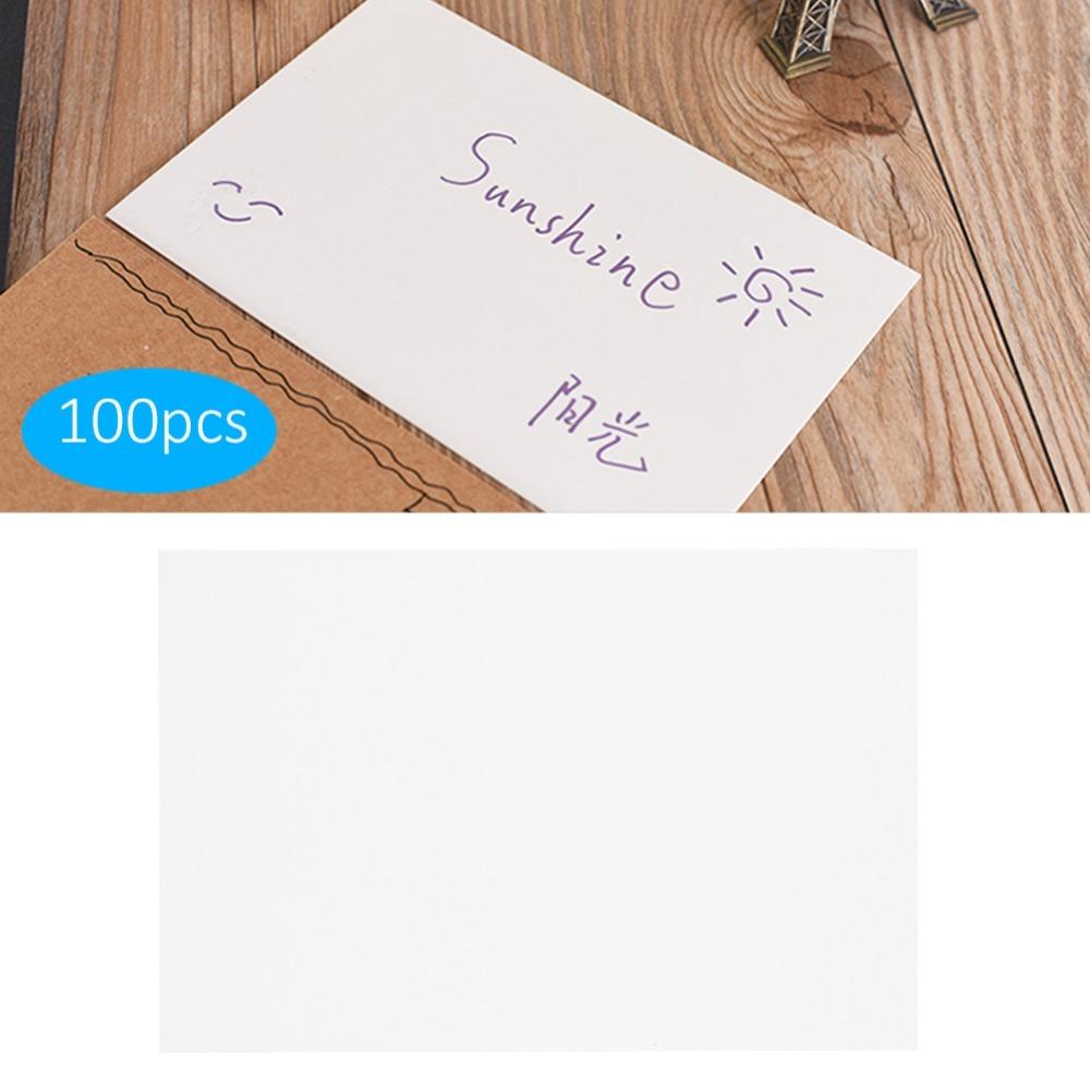 100pcs Paper White Cardstock Paper White Tagboard Watercolor Paper Deckled Edge Paper Book Cover A