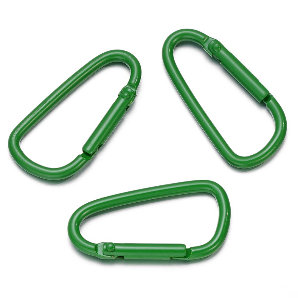 5pcs Carabiner Keychain Alluminum D-ring Clasp Multi-colorsHook Clip Keychains Camping Backpack Buckle Jewelry Making Supplies