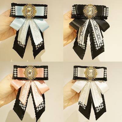 Vintage Ribbon & Lace Brooch - Multi-Layer Rosette Lapel Pin for Women Elegant Bow Corsage for Jacket Blazer Fashion Accessory