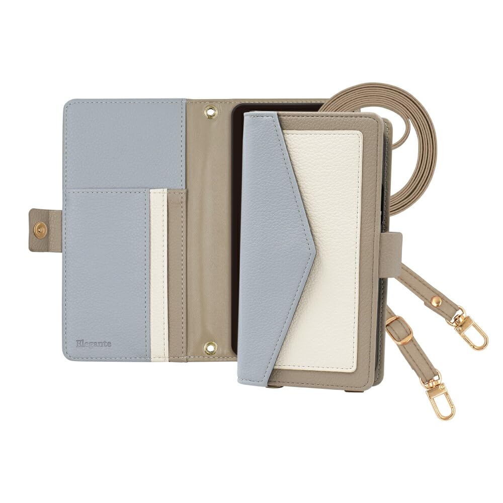 Official Elegante Tricolor Shoulder Case for iPhone Shoulder Phone Neck Shoulder Portrait or Landscape Card Smartphone Shoulder Phone Case for iPhone