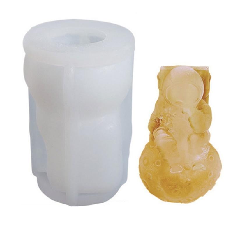 Silicone Astronaut Ice Cubes Tray Popsicles Making Tool for Home Gatherings and Beverage Decorations Drink Accessories