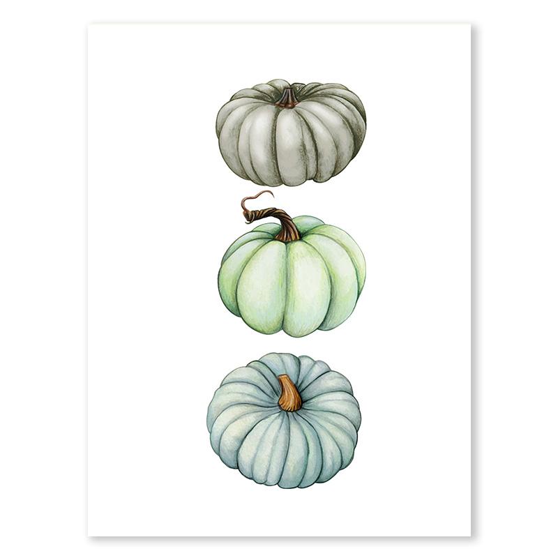 

Хэллоуин тыква настенное искусство украшение осенний кленовый лист постер холст картина гостиная спальня домашнее украшение 21x30cm No Frame