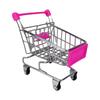 Mini Metal Shopping Cart Toy For Kids Creative Pretend Play Supermarket Trolley Realistic Doll Stroller For Boys Girls