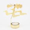 Gol2026 Christmas Tree Snowman Santa Birthday Angel Fairy Spinning Rotating Carousel Candle Holder Tealight Drop Shipping
