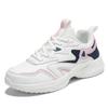 9822 Women's Leather Outdoor Running Shoes - Low-Top, Lightweight, Shock-Absorbing, Perfect for Spring/Autumn Casual Jogging & Travel