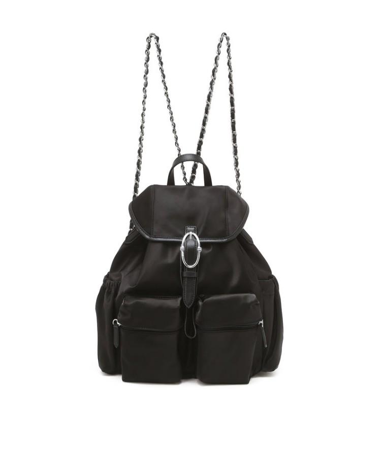 Athe Vanessabruno [Ecole] Black Chain Backpack And Shoulder Bag (Original Strap Included) Aaba5F830Bk