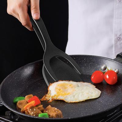1/2Pcs 2 In 1 Grip Flip Tongs Eggs Tongs French Toast Pancake Egg Clamp Omelet Turners Cooking Tongs Gadgets Kitchen Accessories