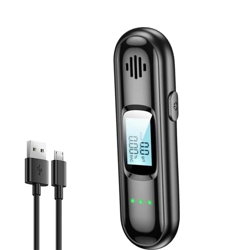 

Бесконтактный алкотестер со светодиодным цифровым дисплеем Алкотестер USB-перезаряжаемый точный диагностический инструмент