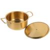 Double Handle Noodle Cooker Stainless Steel Soup Pot Kitchen Utensils Ramen Pot  Hot Pot