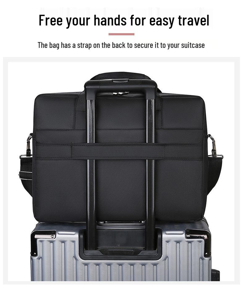 Men's Large Capacity Wear-Resistant Business Laptop Briefcase and Travel Handbag