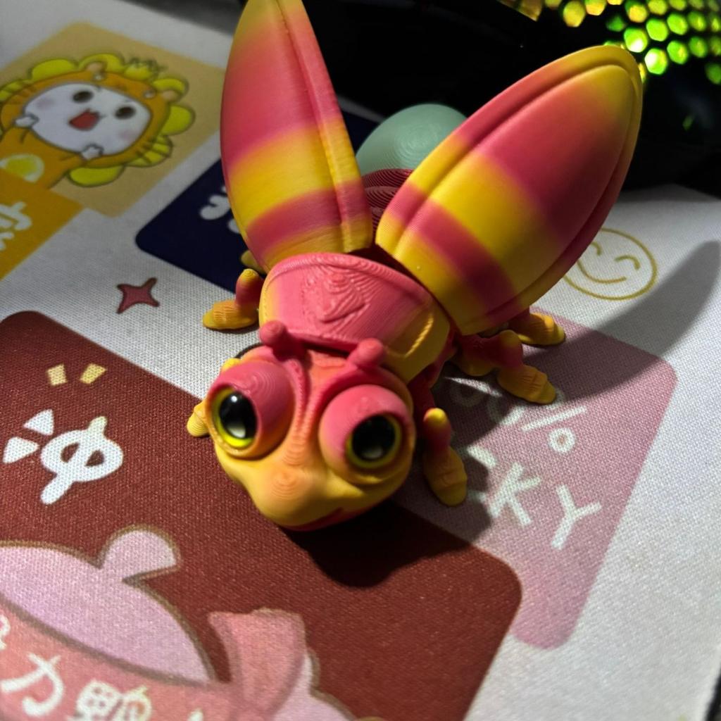 Firefly tail, glowing at night, 3D printed model, handmade toy, gift, simulated animal