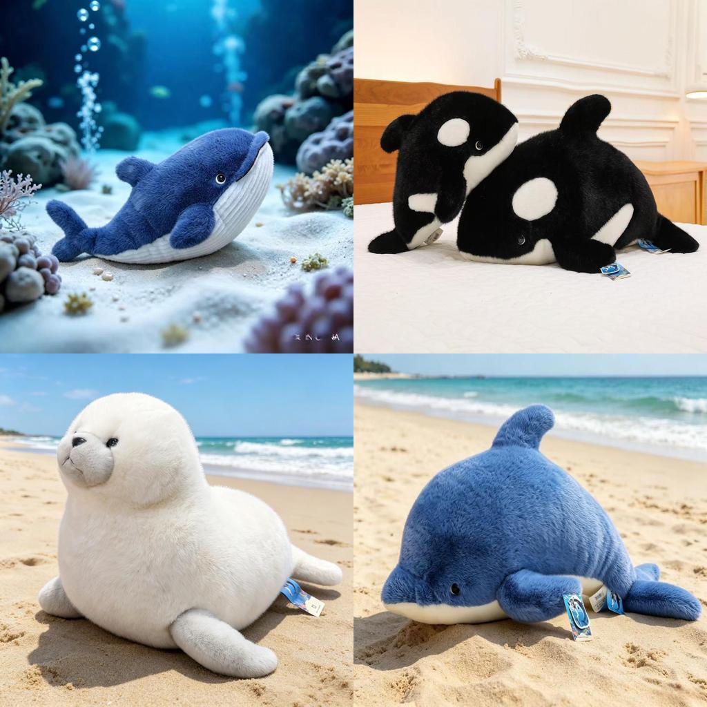 Ocean Series Plush Shark Toy With Soft Short Plush For Kids And Collectors