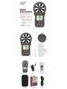 WT87A High-Precision Handheld Anemometer: Digital Wind Speed & Temperature Meter