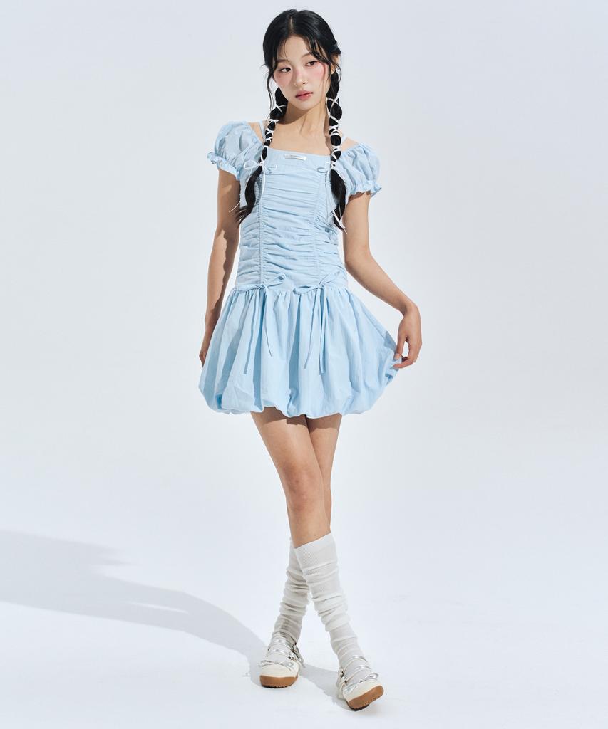 Zero Planet Bella Smoking Balloon Dress Blue