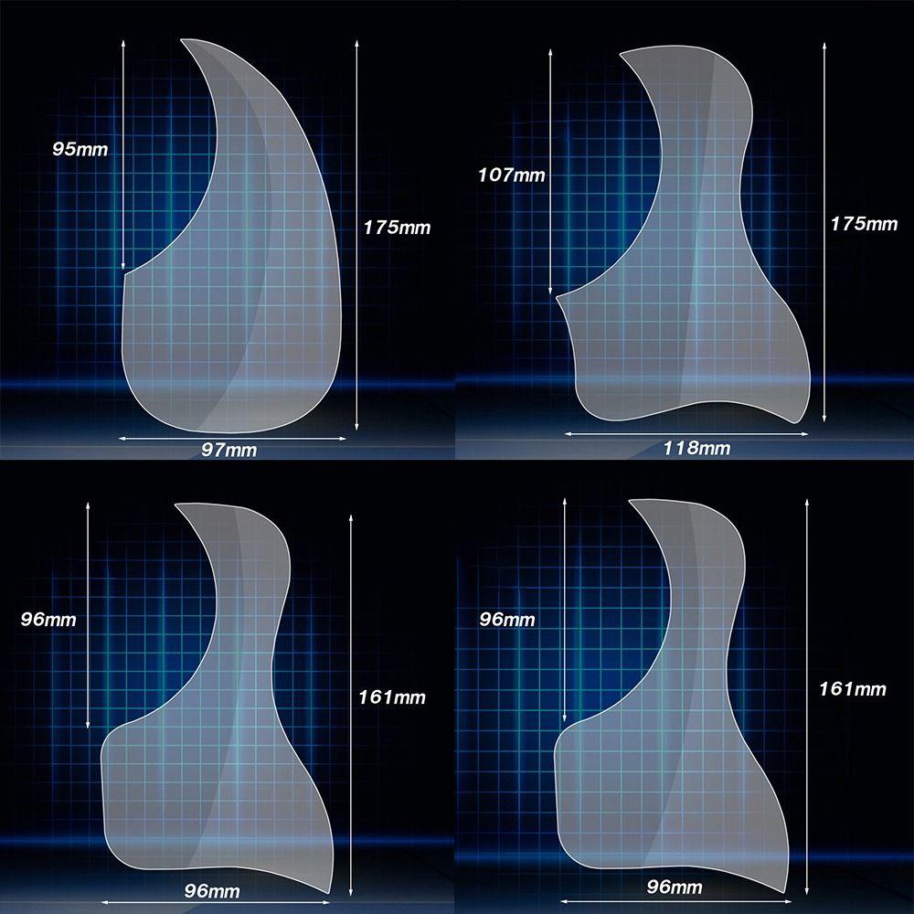 Transparent Board Sticker Soft Scratch Plate Guitar Protective Sticker Pick Guard Sticker