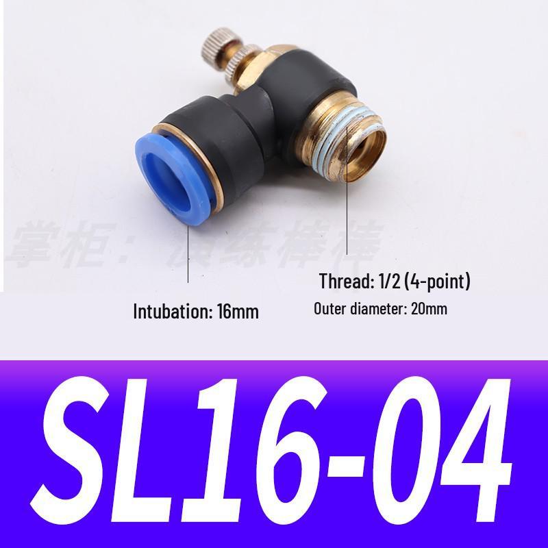 Pneumatic Connector SL8-02, Throttle Valve SL6-01, Speed Control Valve SL4-M5, Air Hose SL10-03, SL12-04