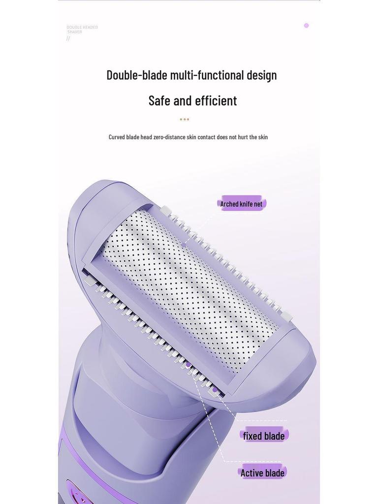 5-in-1 Rechargeable Women's Electric Shaver: Full Body and Pubic Hair Removal Device