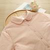 Women's Quilted Thickened Winter Shirt with Yuanbao Collar - High-Quality Pure Cotton, Japanese Style