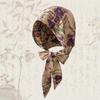 Painting Printed Turban Hat Cotton Linen Women's Headscarf  Sun Protection Accessories