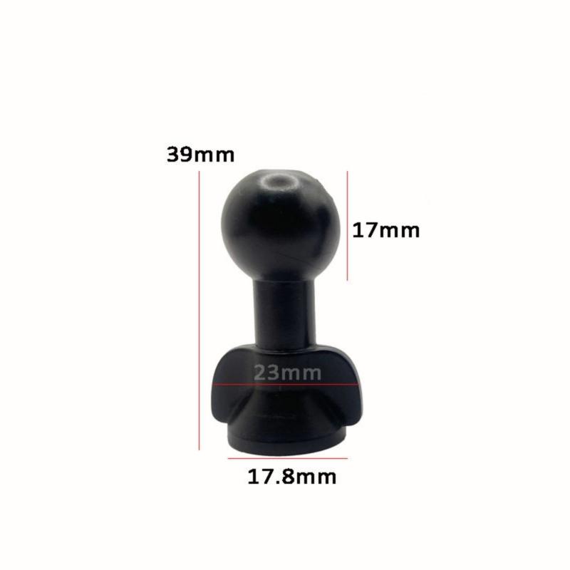 Plastic 17mm Ball Head Adapter Universal Phone Stand Converter Easy to Operate for 1/4 Nut Phone Holder & Tripods Stand