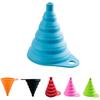 Gel Foldable Collapsible Funnel Hopper Kitchen Accessories Cooking Tool