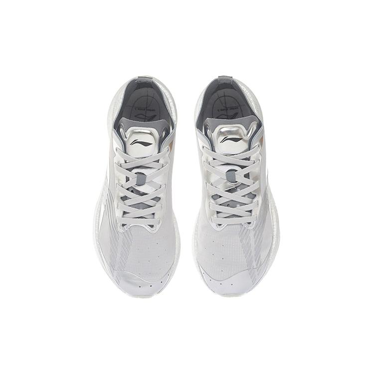 Li Ning Shadow 1.0 Stable Cushioning Slip Resistant Abrasion Resistant Breathable Low Top Running Shoes Women's Silver ARRS002-7