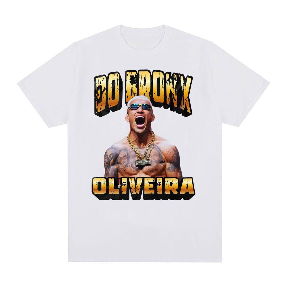 Charles Oliveira Do Bronx Fan Gift T Shirt Unisex Women Fashion Vintage Short Sleeve Tshirts Casual Cotton Cool Oversized Tshirt