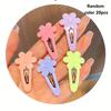 20pcs Flower Bowknot Hair Clips Y2K Girls Candy Color Barrettes BB Hairpins Hair Accessories,Perfect For Gifts,Photography Props