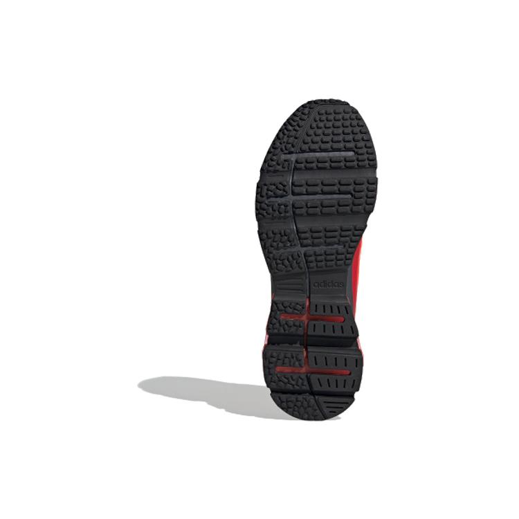 Adidas Quadcube Trendy Mesh Cushioning Slip Resistant Breathable Low top Running Shoes Men's Red Gray EG4394